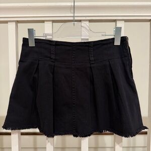 BP Black Frayed Hem Mini Skirt